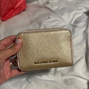 Michael Kors Rose Gold Compact Wallet